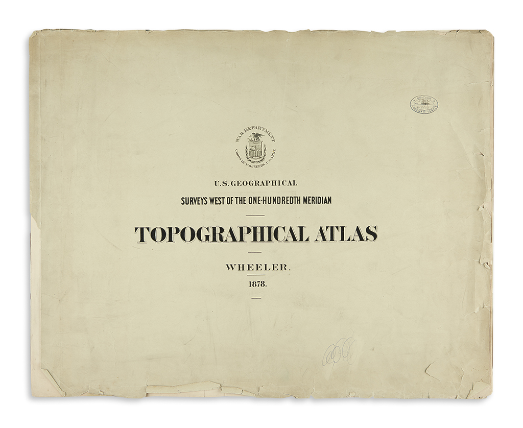 WHEELER, GEORGE. Topographical Atlas
